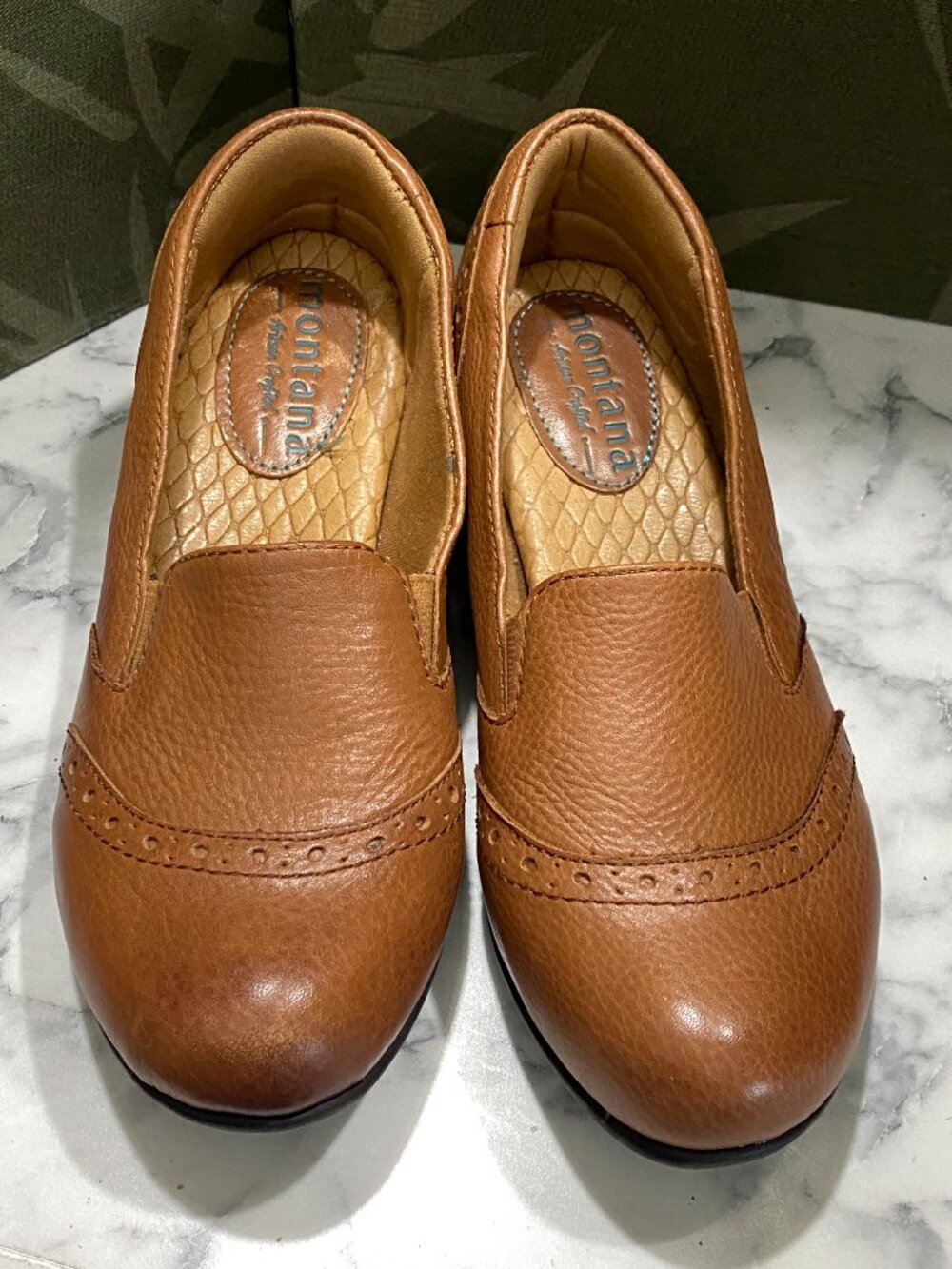 EEUC~.Montana Artisan Crafted  Leather Comfort  Shoes  Size 6'